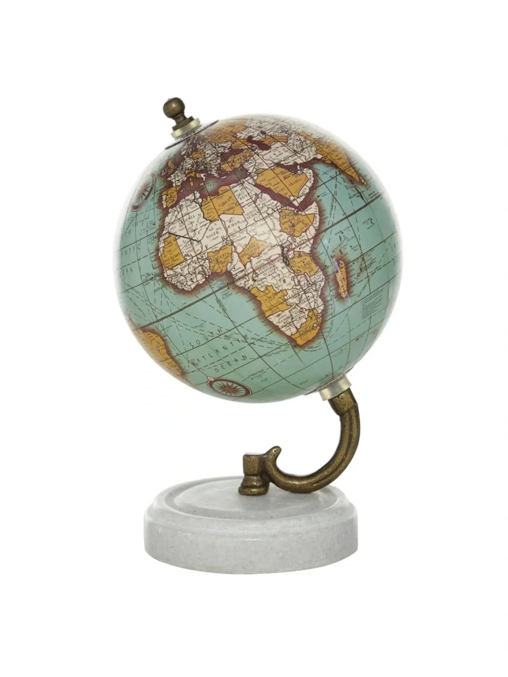 DECO 79 NWT world globe with marble base -5x5x8